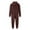 Brown, variant on Boys Pajamas 4-14 Years Fashion Winter Warm Solid Color Boys Rompers Long Sleeve Zipper Hooded Teen Boys Clothes with Pockets 13-14 Years