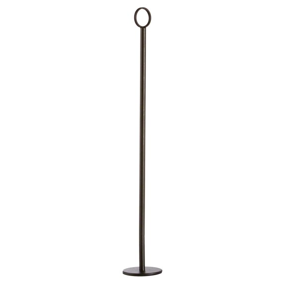 TableCraft BK1915 Black 15 Flat Base Number Stand"
