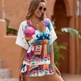 thumbnail image 3 of Gift Box with Birthday Balloons Cover Ups Dresses Women Summer Dress Vintage, 3 of 6