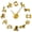 Gold,27inch, variant on Zodiac Signs Wall Art Stickers Exclusive Wall Clock Constellation DIY Giant Wall Clock Astrology Hanging Clock Watch Home Decor(Gold,27inch)