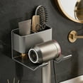 thumbnail image 5 of Ycandiee Hair Dryer Holder with Tool Organizer, Blow Dryer Holder, Hair Dryer Hanger Adhesive for Bathroom, Vanity, Bedroom, 5 of 6