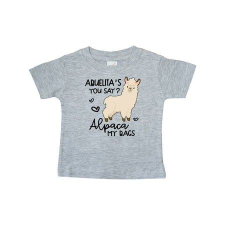 

Inktastic Abuelita s You Say Alpaca My Bags Gift Baby Boy or Baby Girl T-Shirt