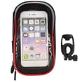 thumbnail image 2 of Cycle Phone Bag Motorcycle Phone Pouch Front Sunshade Headphone Jack Dual Zipper Internal Storage with 360 Rotation for Biking Riding Outdoor, 2 of 7