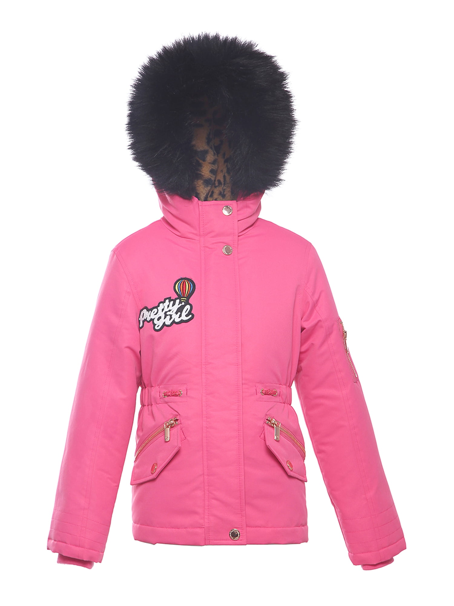 Rokka &amp; Rolla - Rokka&amp;Rolla Girls&amp;#39; Hooded Fishtail Parka Jacket with Warm Faux Fur Insulated Winter Coat sizes 4-18