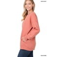 thumbnail image 4 of Zenana Women & Plus (S-3XL) Basic Relaxed Long Sleeve Round Neck Sweatshirts w/Side Pockets, 4 of 4