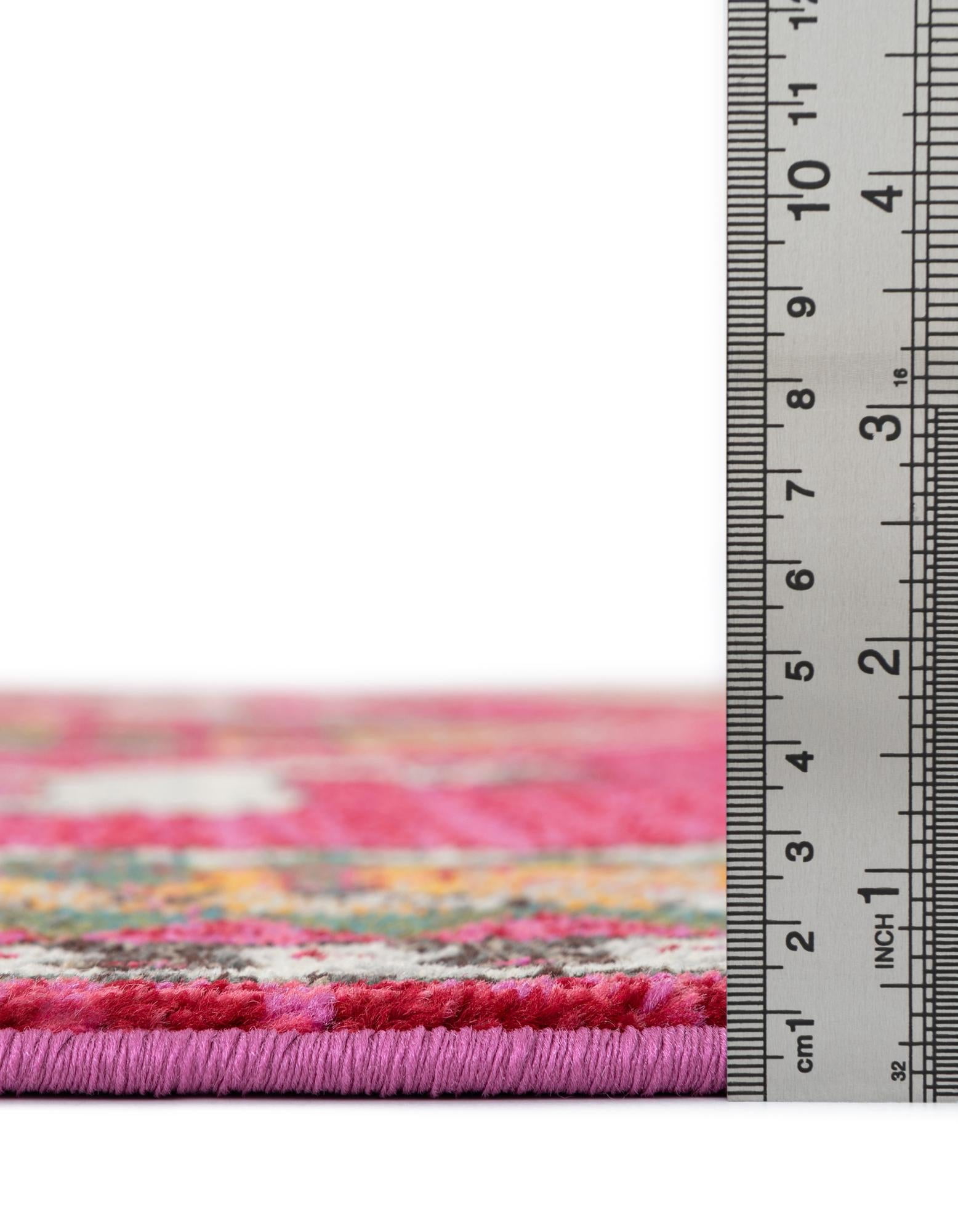 Unique Loom Sedona Collection Area Rug - Cuyahoga (3' 3" x 5' 3" Rectangle Pink/Brown)