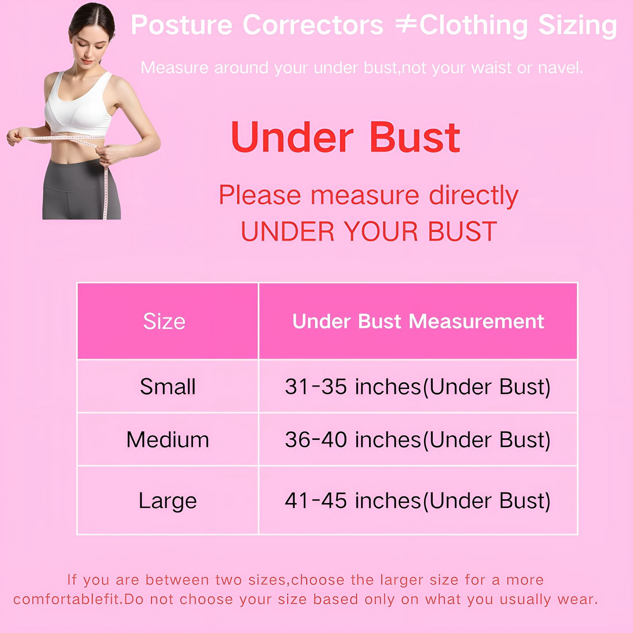 BESTSKY Back Brace Posture Corrector for Women - Adjustable Upper Posture Support Bras for Neck Shoulder Back Straightener - Comfortable Posture Corrector Hunchback Slouching under Clothes (Medium)