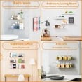 thumbnail image 5 of 4 Pack Floating Shelves for Wall, 15" Clear Acrylic Storage Shelves for Bedroom, Bathroom, Kitchen, 5 of 9