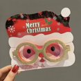 thumbnail image 1 of Novedad gafas de sol para fiesta de Navidad gafas divertidas feliz Festival celebración vacaciones Santa Antlers gafas de sol para niños adultos, 1 of 4