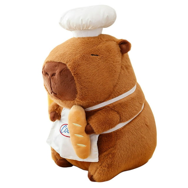 Lindo Animal de Peluche de Carpincho, Muñeco de Peluche de Carpincho, Suave, Juguete de Carpincho de Peluche Cómodo de Dibujos Animados para Regalos 45cm