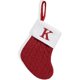 thumbnail image 1 of wonima02 Christmas Stockings with Initials, 5.5 * 7.1in Small Embroidered Letter Knit Personalized Stocking Decorations for Family Holiday Season Decor and Xmas Tree Fireplace (K), 1 of 1