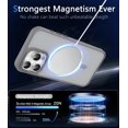 thumbnail image 4 of Magnetic for iPhone 13 Pro Case Compatible with MagSafe,[Military Grade Protection] Magnetic Phone Case Translucent Matte Anti-Scratch Shockproof Protective Case Cover White, 4 of 17