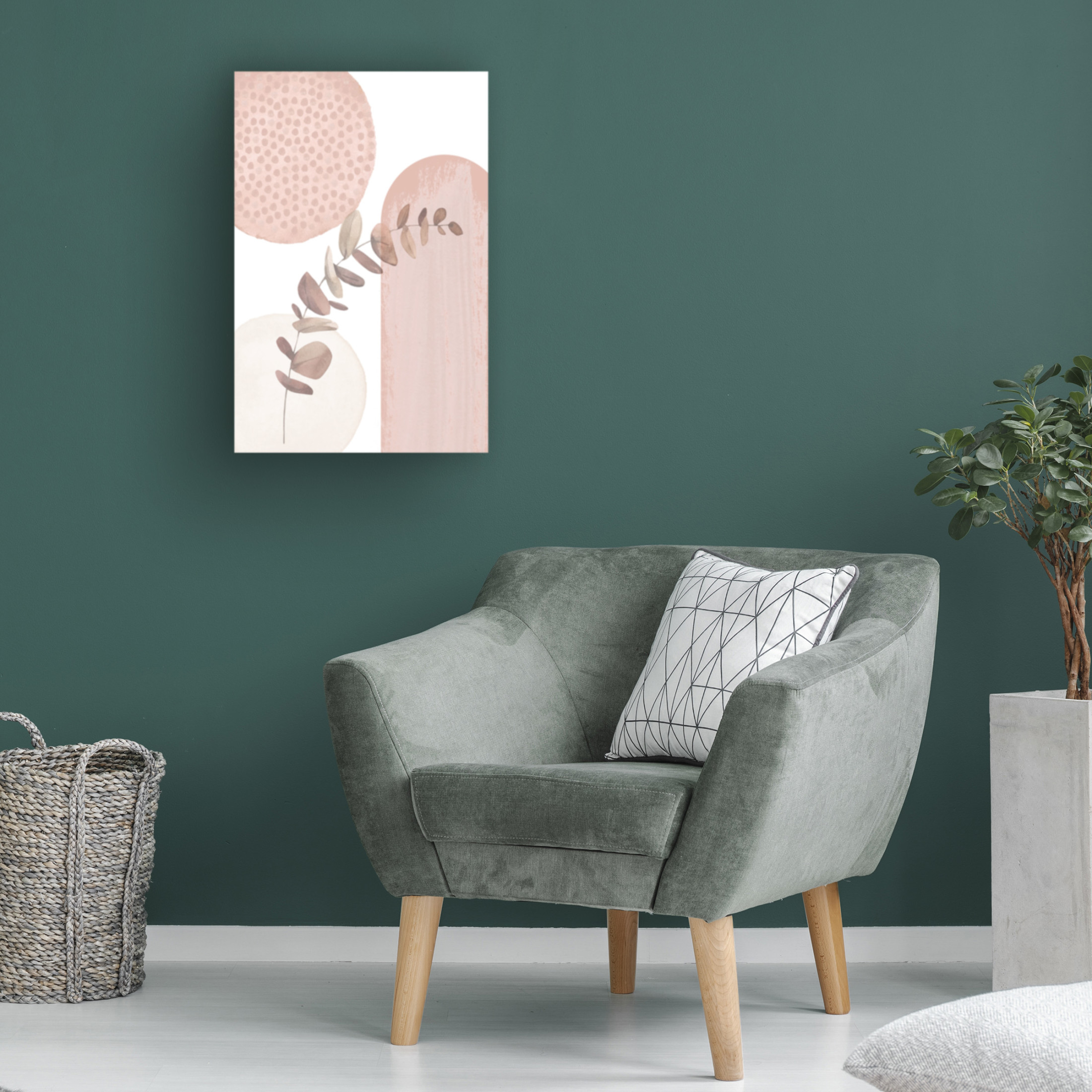 Trademark Fine Art Sally Ann Moss boho pink 3 Canvas Wall Art