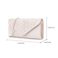 thumbnail image 4 of Yotami Evening Clutch Purses for Women Handbags for Formal Wedding, Party, Cocktail Prom, Crossbody, Shoulder Envelope Bag Gifts for Mom Beige, 4 of 4
