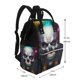 thumbnail image 2 of Fotbe Modern Abstract Colorful Skull C Mochila Maternidad - Lona de Sarga Impermeable, Mochila de Pañales de Gran Capacidad con Múltiples Bolsillos y Correas Ajustables, 2 of 6