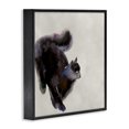 thumbnail image 3 of Stupell Industries Contemporary Black Cat Watercolor Black Framed Giclee Art, 12 x 12, by Melissa Wang, 3 of 8