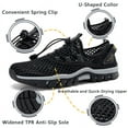 thumbnail image 3 of Stepedia Men's Aqua Shoes Quick Dry Water Shoes Lightweight Barefoot Swim Beach Shoes, Black, 3 of 6