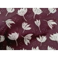 thumbnail image 4 of oneOone Cotton Cambric Dark Magenta Fabric Florals Sewing Craft Projects Fabric Prints By Yard 56 Inch Wide, 4 of 4