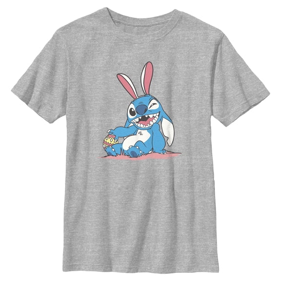Boys Lilo & Stitch Mischievous Easter Bunny T Shirt