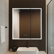 Blossom Sirius 30" LED Medicine Cabinet | Aluminum Frame | Adjustable Shelves| Smart Memory | Defogger