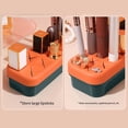 thumbnail image 3 of Advancent Caja de almacenamiento de lápices labiales, soporte de plástico para cosméticos, lápiz de cejas para el hogar, brocha para brillo Almacenamiento y organización del hogar Amarillo naranja, 3 of 6