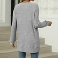 thumbnail image 5 of UJNDER Women's Tunic Sweaters Lightweight Fall Casual Long Sleeve Crewneck Pullover Tops for Women Comfortable Fit Grey XL, 5 of 7