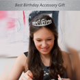thumbnail image 5 of Meant2ToBe Sweet Sixteen Girls Birthday Accessories, Alloy Metal/Crystals/Rhinestones Silver/Black, 5 of 7