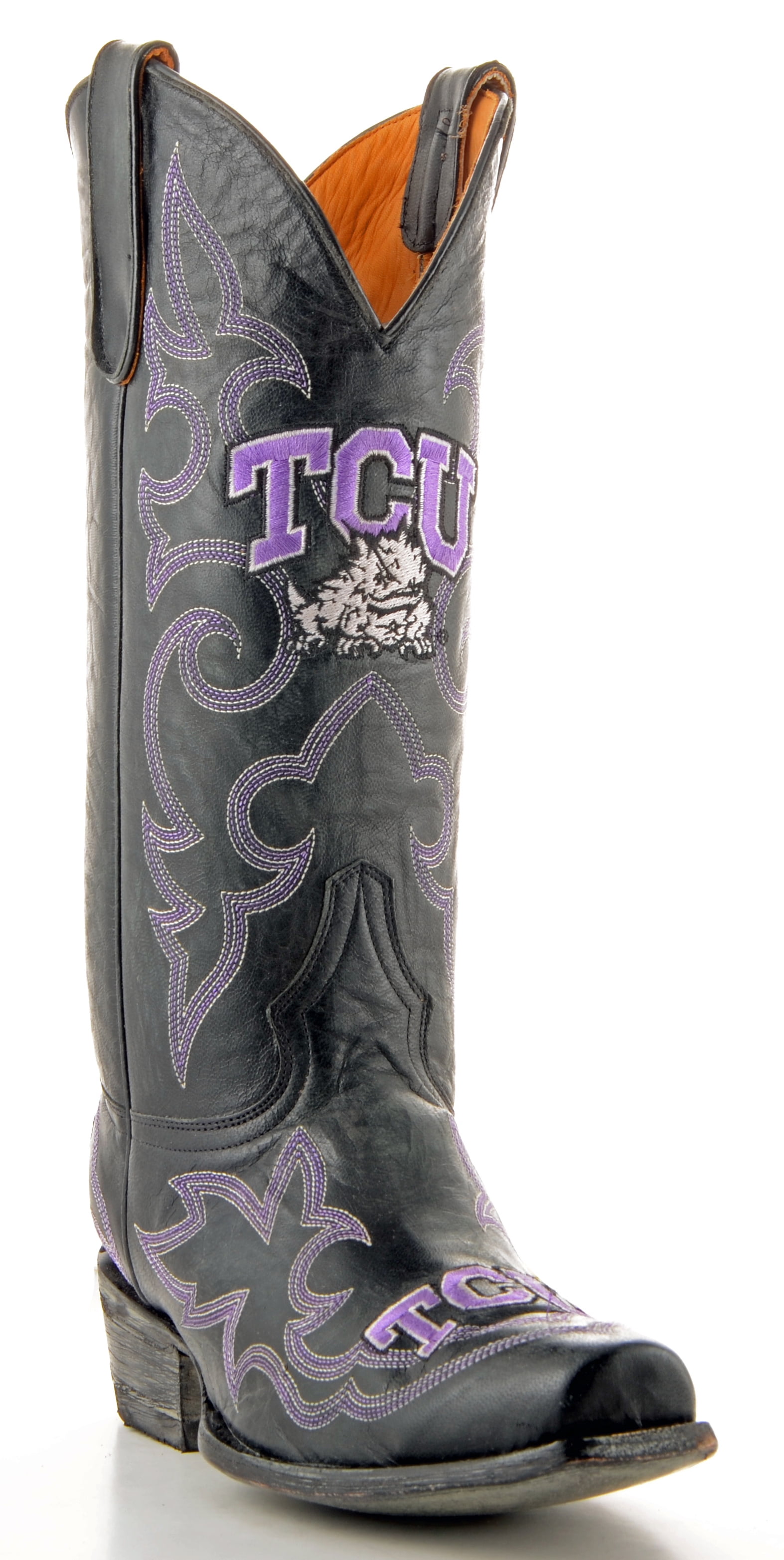 Gameday Boots Mens Leather Texas Christian Cowboy Boots by GameDay Boots