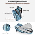 thumbnail image 5 of 2 Racquet Holder Tennis Backpack Tennis Racket Covers Gym Bags Blue Golden Fluid Marbled, 5 of 8