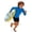 Blue-B, variant on LRen Boys UPF 50+ Rash Guard, Swim Shirt Sun Protection Long Sleeve for Kids Toddler Rashguard Athletic Surf Water Shirts