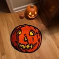 thumbnail image 2 of LHWEN Halloween Themed Carpet Imitation Floor Mat Door Mat Anti Slip Pumpkin Perfect Gift for Thanksgiving Christmas Birthday Party Soft Texture Living Room Dining Room Bedroom Entrance Kitchen, 2 of 9