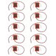 thumbnail image 1 of 10pcs Orange  Receptor de satélite 2.4Ghz / DSM2 Satellite 20 Channel Macarena Receptor transmisor, 1 of 8