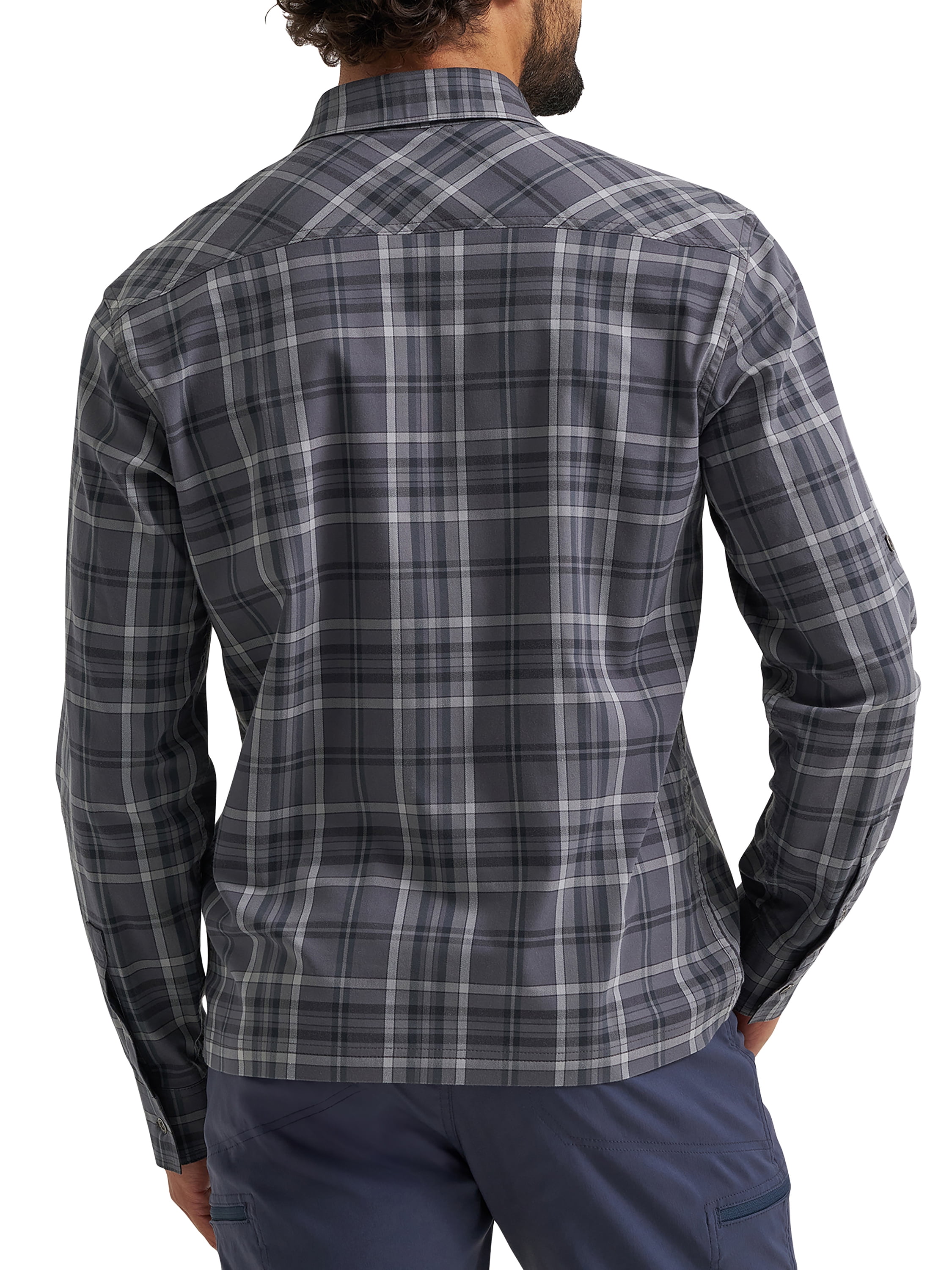 Wrangler® Men's and Big Mens Outdoor Long Sleeve All Season Stretch Shirt, Sizes S-3XL