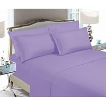 Wrinkle & Fade Resistant, Silky Microfiber 2 Pillowcase Set - Super Soft 1500 Series - Standard Size, Lilac