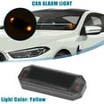 thumbnail image 2 of Unique Bargains Universal Car Solar Power Simulated Dummy Alarm Car Anti-Theft LED Flashing Warning Yellow Light Black, 2 of 8