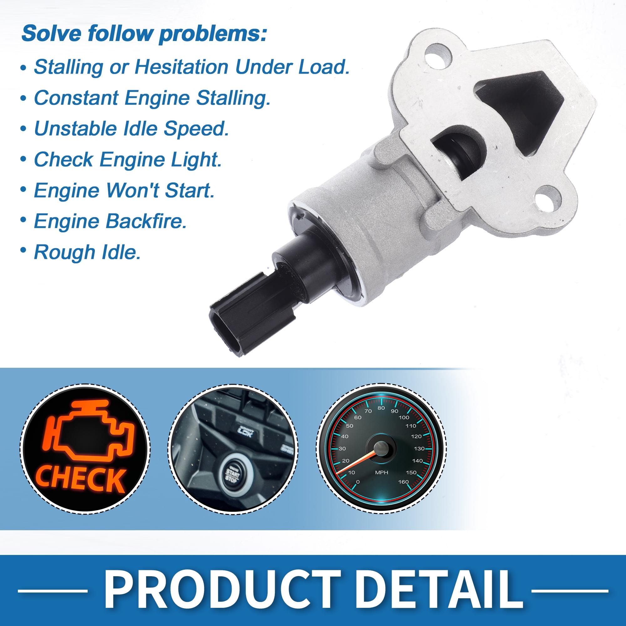 Unique Bargains Car Idle Air Control Valve for Dodge Neon 2001-2005 Replace No.5014116AA IACV Idle Motor Idle Air Control Valve for Stable Engine Operation