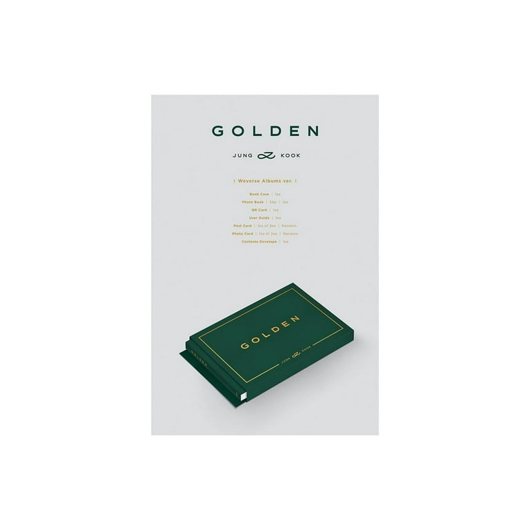 JUNGKOOK GOLDEN 1st Album Weverse Postcard Version KPOP