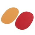 thumbnail image 4 of 2x SEW-ON OVAL SEW Leather ELBOW/KNEE PATCHES repair CRAFT SEWING APPLIQUES , Red, 4 of 7