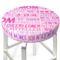 thumbnail image 3 of Xecao's Best Mom ever Print Stool Covers offer stylish, washable protection for PU round bar stools, perfect for home or commercial use., 3 of 7