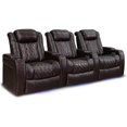 thumbnail image 1 of Valencia Tuscany XL Home Theater Seating | Premium Top Grain Italian Nappa 11000 Leather (Row of 3, Dark Chocolate), 1 of 5