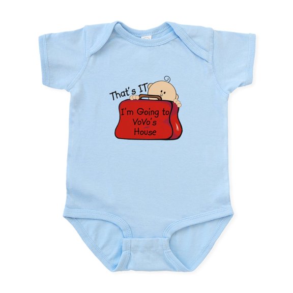 CafePress - Going To Vovo's Funny Infant Bodysuit - Baby Light Bodysuit, Size Newborn - 24 Months