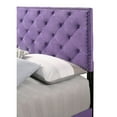 thumbnail image 4 of Passion Furniture Indoor Modern Bedroom, Bedding Furniture Suffolk Purple Full Panel Bed, 4 of 6