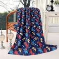 thumbnail image 2 of DarkBlue Dinosaurs Pattern Blanket,Comfortable Soft Lamb Wool Throw Blanket,All Season,Warm Lightweight Blankets for Sofa Bed Couch Living Room Chair,40"x50", 2 of 4