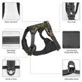 thumbnail image 3 of Vsdgher Hawaiian Culture Symbols Pattern Dog Harness,No Pull Pet Harness with Soft Padded Handle,Adjustable Reflective Vest with 2 Buckles,4 Slide Buckles,S-XL, 3 of 5