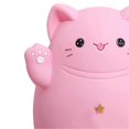 thumbnail image 3 of Cartoon Cat Piggy Bank Saving Bank Cartoon Cat Shaped Money Box Coins Storage Box Home Decor Ornament Children Toys Gifts Pink S 13x11x15cm, 3 of 4