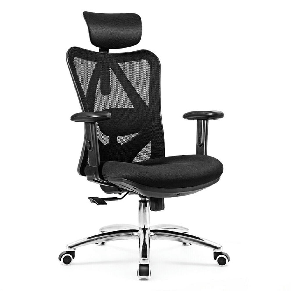 Demi Bonn Adjustable Height Mesh Swivel High Back Office Chair, Rolling Work Computer Desk Chair, Black