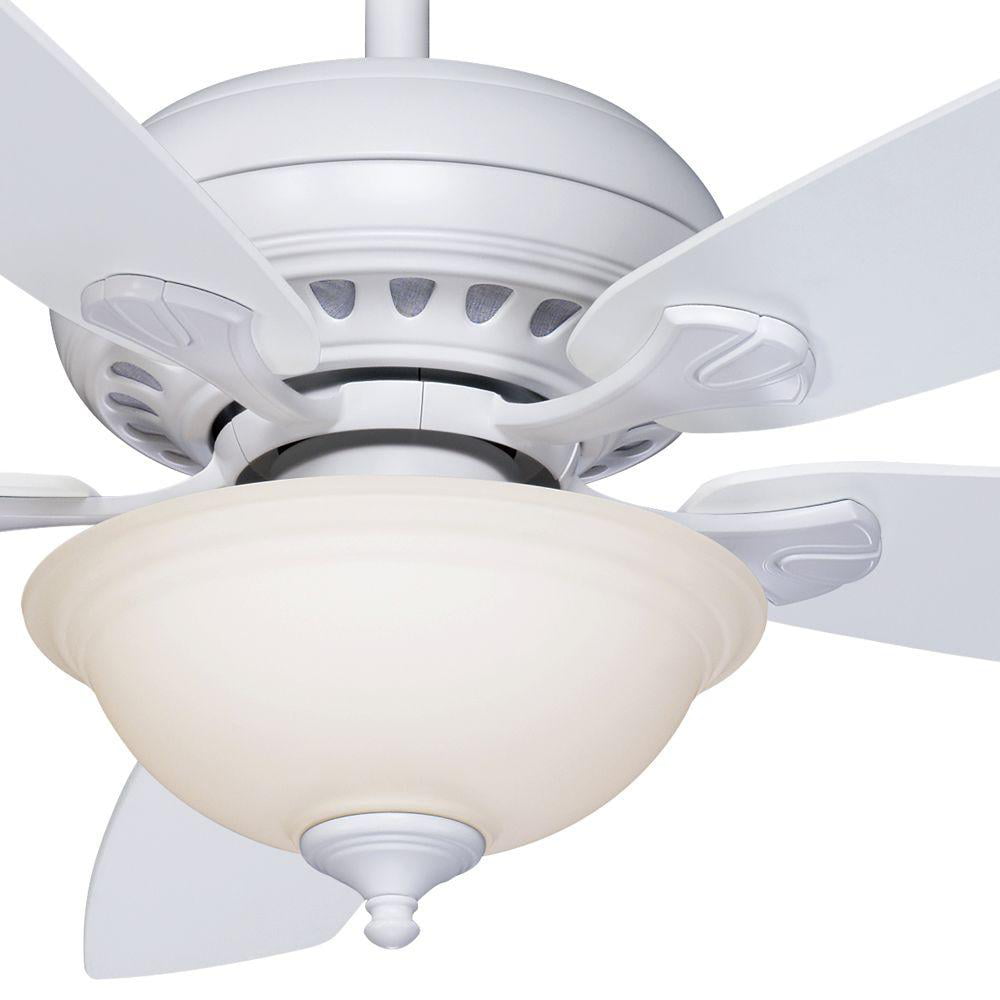 Hampton Bay Southwind 52 Led Indoor White Ceiling Fan With Light