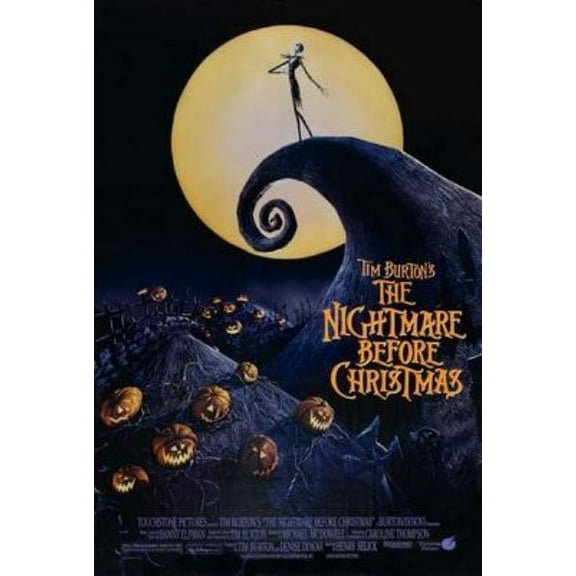 Nightmare Before Christmas Movie Poster 24x36 Art Poster 24x36 #032595 Square Adults Poster Time