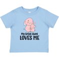 thumbnail image 3 of Inktastic Pink Piggies My Great Aunt Loves Me Boys or Girls Baby T-Shirt, 3 of 5