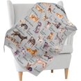 thumbnail image 2 of Yibo Cute French Bulldog Blanket, Animal Dog Prints for Bed Car Couch Sofa Super Soft Lightweight Warm Flannel Microfiber Throw Frenchie Gifts for Women, Bulldog Dog Lover for Kids, 2 of 8